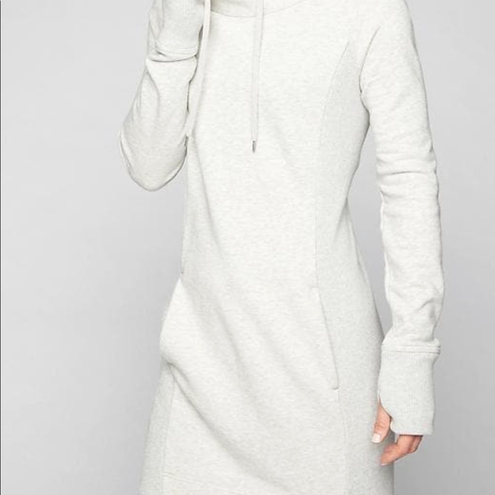 Athleta Hayes Sweatshirt Hoodie Dress, Size S